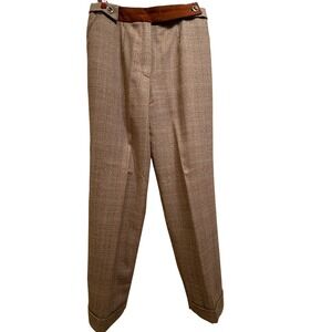 Harvé Benard by Benard Holtzman Wool‎ Trousers Size 12 — Made in Ukraine